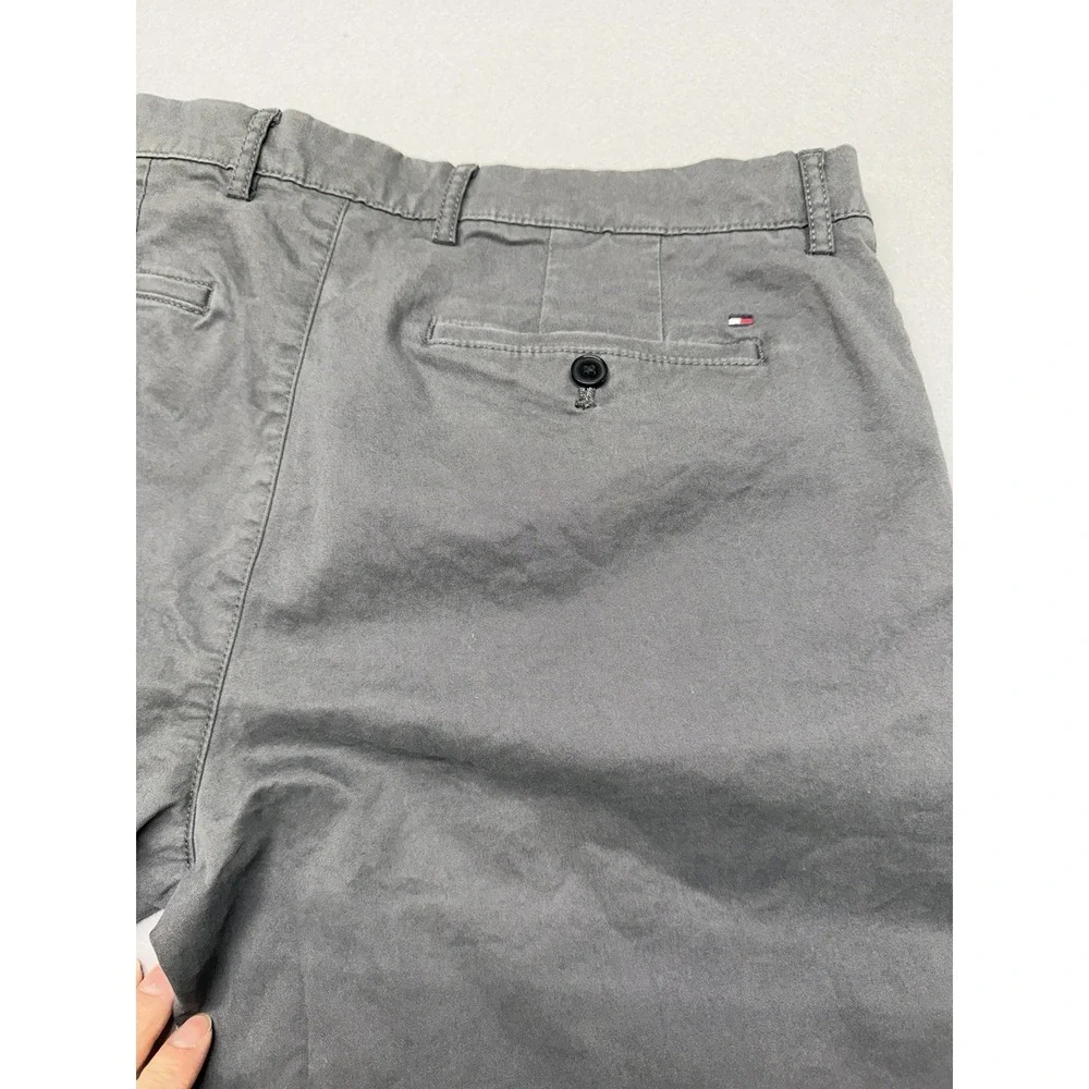 TOMMY HILFIGER Mens Gray Straight Business Trousers - Size 34X32